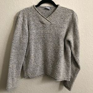 Columbia split v neck pull over sweater